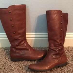 Brown Leather Born Boots